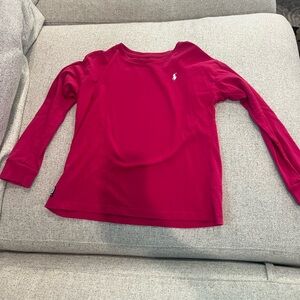 Polo by Ralph Lauren Kids Classic pink Long Sleeve Tee